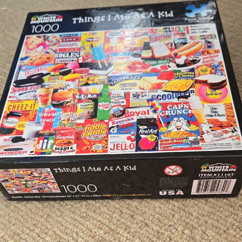 White Mountain Colorful Snack Puzzle